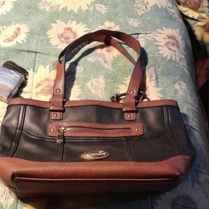 Boc Concepts Black And Brown Satchel Purse